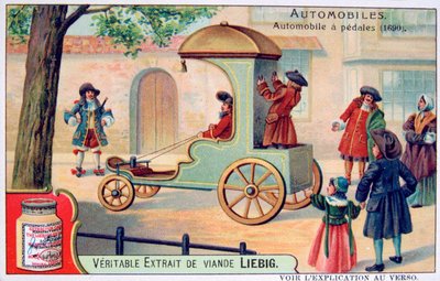 Une voiture à pédales, 1690, c1900 - Unbekannt