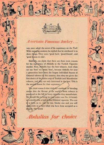 Un certain jockey célèbre Abdullas pour le choix, 1939 - Unbekannt