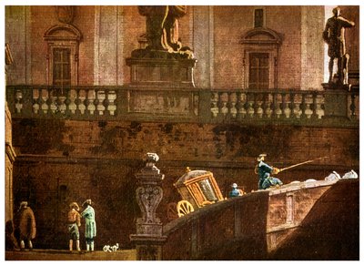 Une calèche à Rome, XVIIIe siècle - Unbekannt