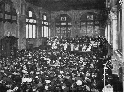 Un concert à la Guildhall School of Music, Londres, vers 1901 - Unbekannt