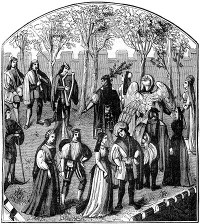 Une danse dans un jardin, 13e-15e siècle, 1882-1884 - Unbekannt