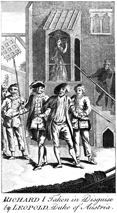 Un roi Richard I déguisé capturé par Léopold, duc d