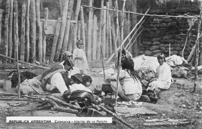 Une famille au travail, Catamarca, Argentine, début du XXe siècle - Unbekannt