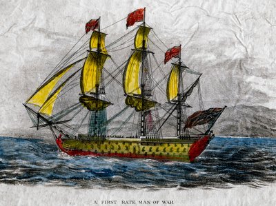 Un vaisseau de premier rang, 18ème siècle - Unbekannt