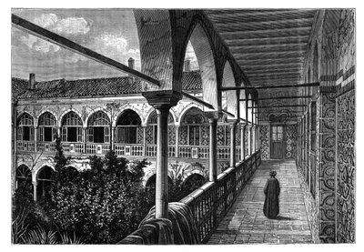 Une galerie dans le palais à Constantine, Algérie, vers 1890 - Unbekannt