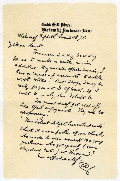 Lettre manuscrite, 1870-1899 - Unbekannt