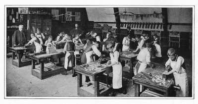 Un centre de formation manuelle : travail du bois, Londres, vers 1900 1901 - Unbekannt