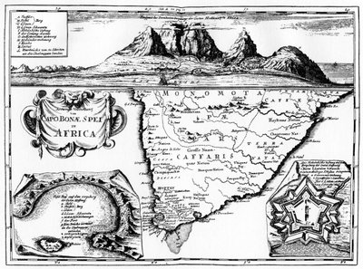 Carte du Cap de Bonne-Espérance, Afrique du Sud, 1719 - Unbekannt