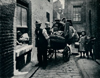 Un déménagement à Slumopolis, Londres, vers 1901 - Unbekannt