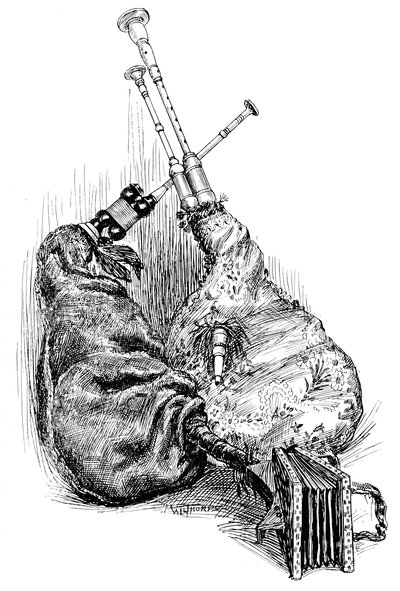 Une musette et une cornemuse, 1901 - Unbekannt