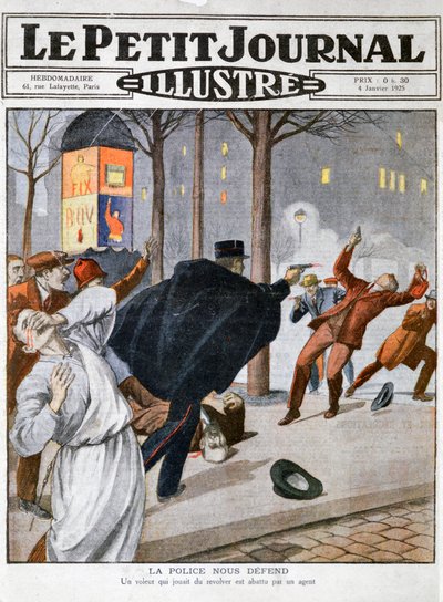 Une fusillade policière, 4 janvier 1925 - Unbekannt