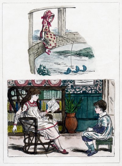 Une gravure du livre de peinture de la nature pour les petits par Kate Greenaway, vers 1880 - Unbekannt