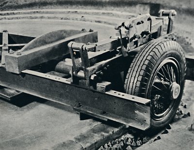 Un pneu de roadster en test, 1937 - Unbekannt