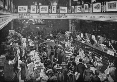 Jour de vente au grand magasin Peter Robinson, Oxford Street, Londres, vers 1903 - Unbekannt