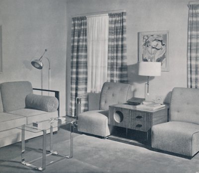 Vue dans un appartement de deux pièces dans le bâtiment Keeler, Grand Rapids, Michigan, 1935 - Unbekannt
