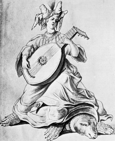 Une femme jouant d