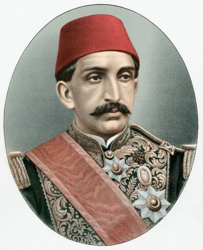 Abdul Hamid II 1842-1918, dernier sultan de Turquie, vers 1880 - Unbekannt