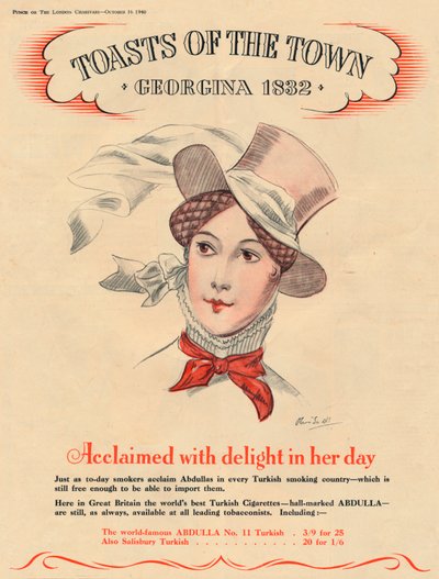 Acclamée avec délice en son temps, Toasts de la ville - Georgina 1832 - Unbekannt
