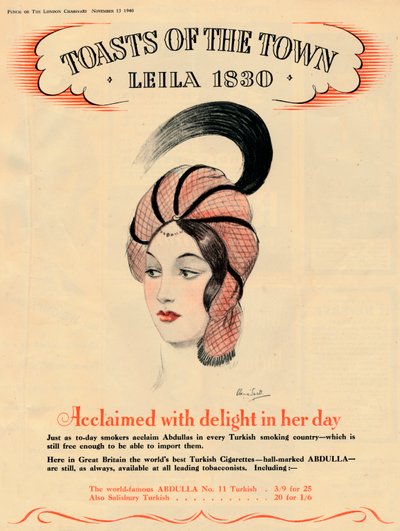 Acclamée avec délice en son temps, Toasts de la ville - Leila 1830, 1940 - Unbekannt