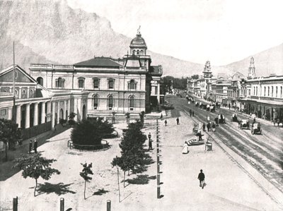 Rue Adderley, avec la Bourse commerciale et la Standard Bank, Le Cap, Afrique du Sud, 1895 - Unbekannt