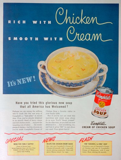Publicité pour la soupe Campbell