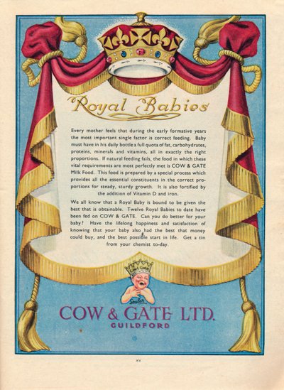 Publicité pour Cow & Gate Ltd., 1951 - Unbekannt