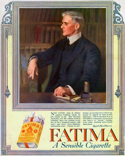 Publicité pour les cigarettes Fatima, 1916 - Unbekannt