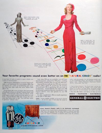 Publicité pour les radios FM General Electric, 1944 - Unbekannt