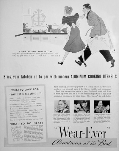 Publicité pour les ustensiles de cuisine en aluminium Wear-Ever, 1939 - Unbekannt