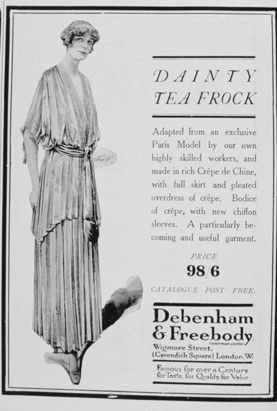 Publicité pour des robes de thé par Debenham et Freebody, 1916 - Unbekannt