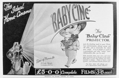 Publicité pour le projecteur de films Pathe Babycine, 1926 - Unbekannt