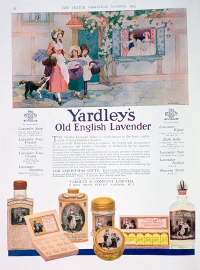 Publicité pour la gamme Yardleys Old English Lavender, 1923 - Unbekannt