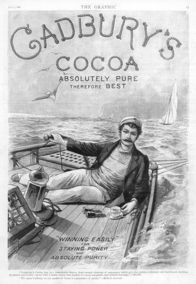 Publicité pour le cacao Cadbury, 1890 - Unbekannt