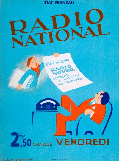 Publicité pour la Radio Nationale Française, 20ème siècle - Unbekannt