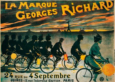 Publicité pour les bicyclettes Georges Richard, c1900 - Unbekannt