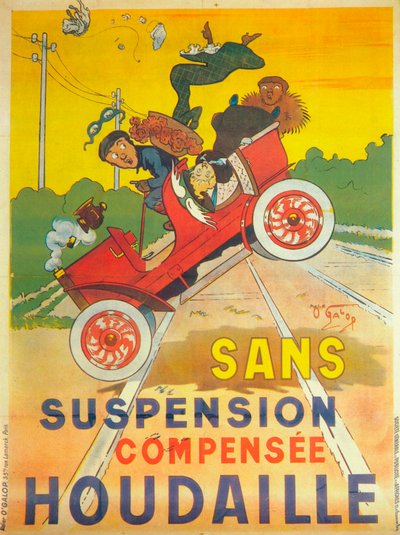 Publicité pour la suspension de voiture Houdaille, vers 1900 - Unbekannt
