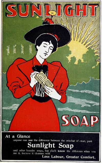 Publicité pour le savon ménager Sunlight, vers 1890 - Unbekannt