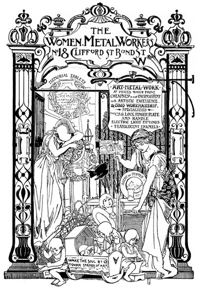 Publicité pour la compagnie des femmes métallurgistes à Londres, 1901 - Unbekannt