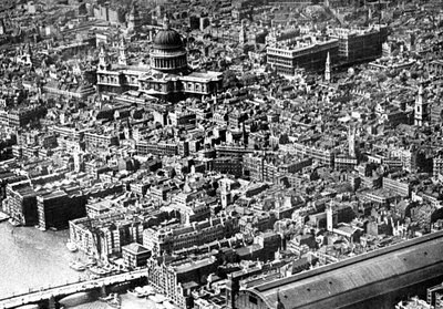 Vue aérienne de Londres, montrant la cathédrale Saint-Paul, 1926 - Unbekannt