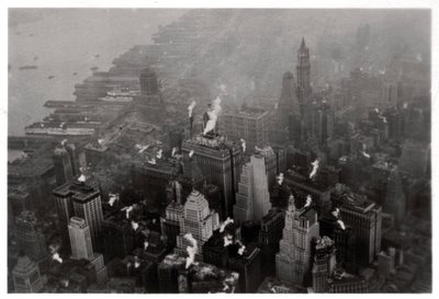 Vue aérienne de Manhattan, New York, USA, depuis un Zeppelin, 1928 1933 - Unbekannt