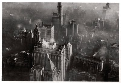 Vue aérienne de Manhattan, New York, USA, depuis un Zeppelin, 1928 1933 - Unbekannt