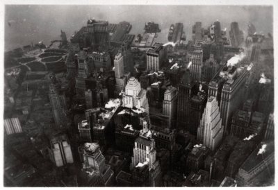 Vue aérienne de Manhattan, New York, USA, depuis un Zeppelin, 1928-1933 - Unbekannt