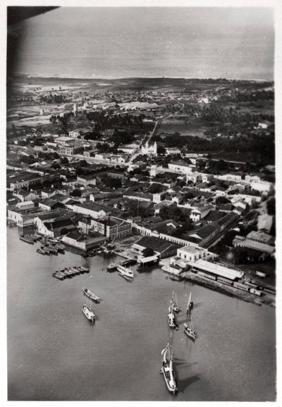 Vue aérienne de Natal, Afrique du Sud, depuis un Zeppelin, 1930-1933 - Unbekannt
