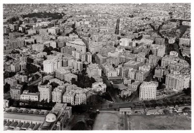 Vue aérienne du Nouveau Caire, Égypte, depuis un Zeppelin, 1931-1933 - Unbekannt