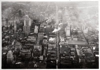 Vue aérienne de Philadelphie, Pennsylvanie, USA, depuis un Zeppelin, 1928, 1933 - Unbekannt