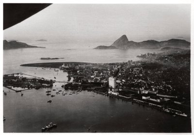 Vue aérienne de Rio de Janeiro, Brésil, depuis un Zeppelin, 1930-1933 - Unbekannt
