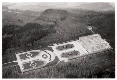 Vue aérienne du Palais de Herrenchiemsee, Bavière, Allemagne, depuis un Zeppelin, vers 1931-1933 - Unbekannt