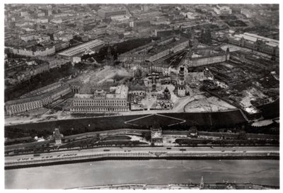 Vue aérienne du Kremlin, Moscou, URSS, depuis un Zeppelin, 1930-1933 - Unbekannt