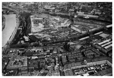 Vue aérienne du Kremlin, Moscou, URSS, depuis un Zeppelin, 1930-1933 - Unbekannt