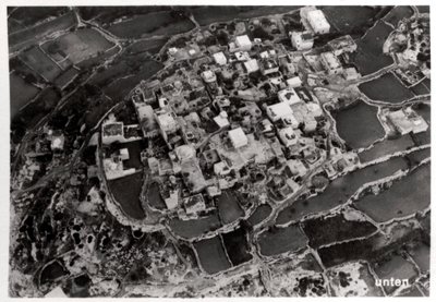 Vue aérienne des hauteurs autour de Jérusalem, Palestine, depuis un Zeppelin, 1931-1933 - Unbekannt